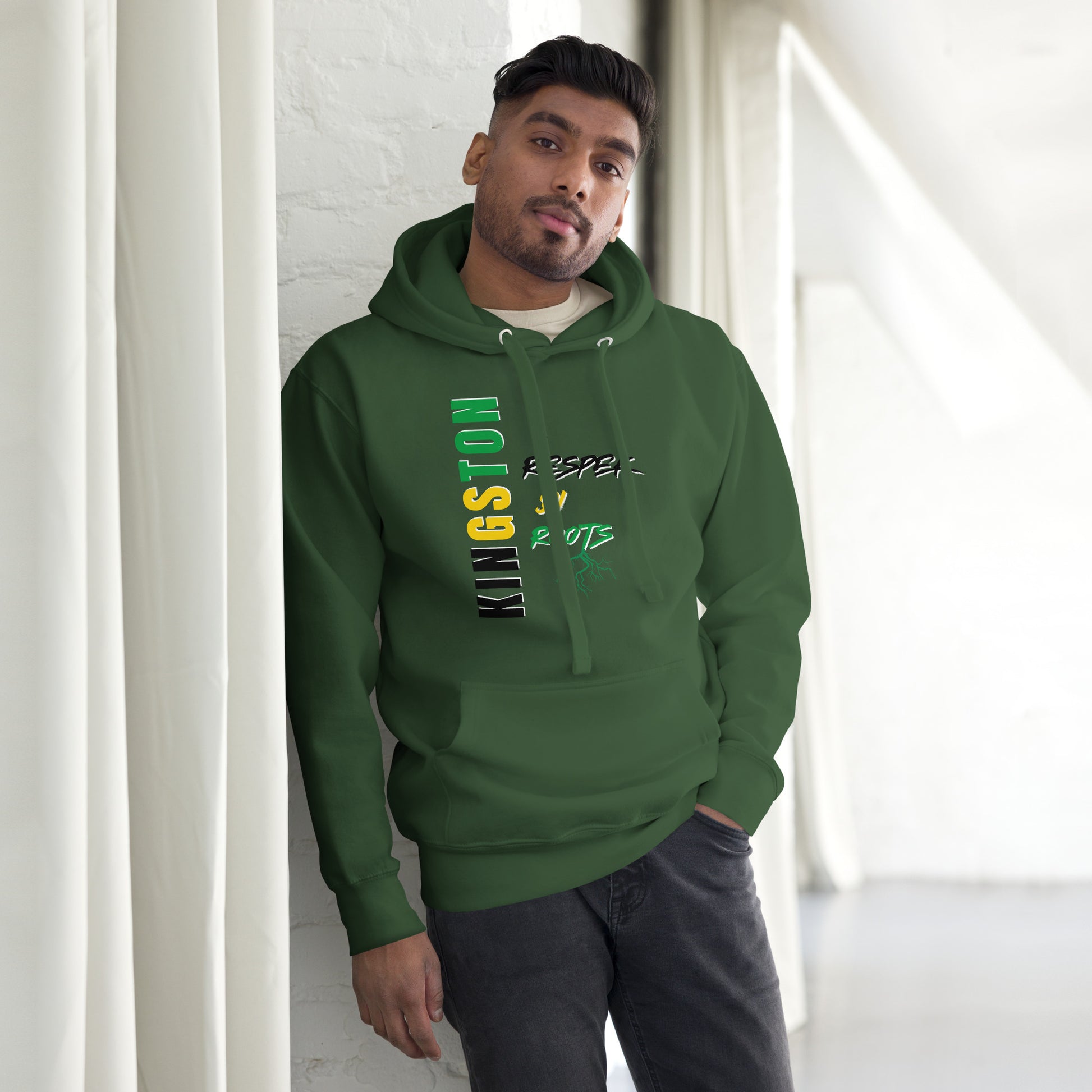 Unisex Hoodie -  Kingston Respek Di Roots – Rep Yuh Parish